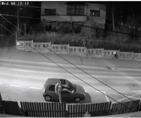Un huligan din Cluj a rupt oglinda unde mașini parcată regulamentar. VIDEO