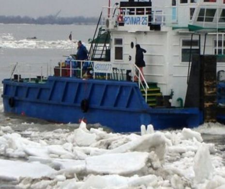 60 de nave, BLOCATE pe Dunăre din 10 ianuarie!