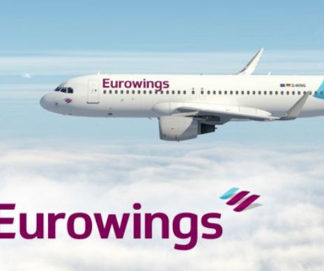 ALERTĂ CU BOMBĂ. Un avion al companiei Eurowings cu destinaţia GERMANIA a aterizat de URGENȚĂ