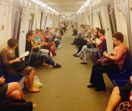 Calatorii au crezut ca nu vad bine! CINE circula cu metroul prin Bucuresti | FOTO