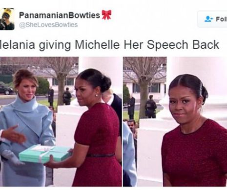 Delir pe net: Melania Trump i-a returnat discursul furat de la Michelle Obama