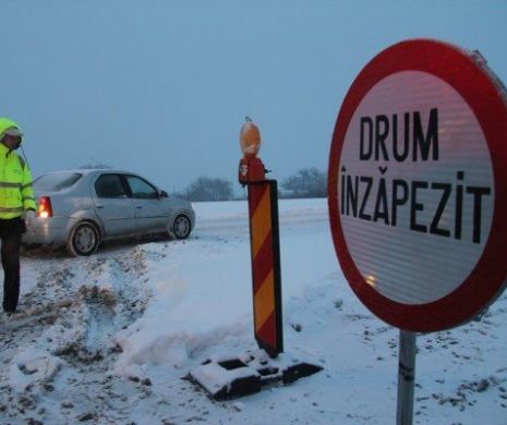 Două drumuri județene din județul Brașov, închise din cauza viscolului