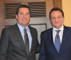 ÎNTÂLNIRE IMPORTANTĂ pentru România. Ambasadorul George Maior a avut o întrevedere cu Devin Nunes, președintele Comitetului pentru Intelligence din  Congresul SUA