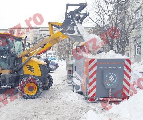 Maşina care topeşte zăpada se fabrică în România. Autoritățile nu sunt interesate!