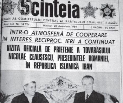 MISTERUL ultimei vizite a lui Nicolae CEAUȘESCU: Iran, decembrie 1989. Ipotezele lăzilor pline cu LINGOURI DE AUR și a trupelor de MERCENARI. Adevărul este cu totul altul!