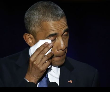 Obama și-a încheiat mandatele în lacrimi
