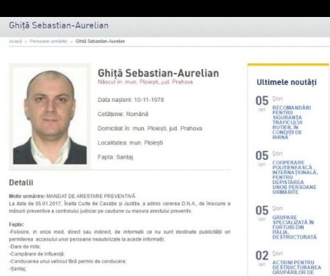 Sebastian Ghiță, la Înalta Curte de Casație și Justiție