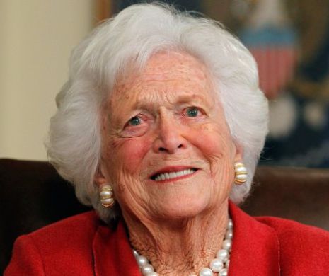 Soția fostului președinte George Bush, Barbara Bush, a ajuns la spital cu simptome grave de pneumonie