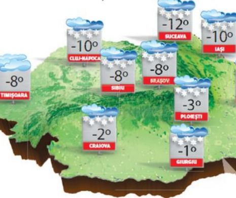 Vremea nu se dezminte: vine gerul Bobotezei, însoțit de ninsori și vânt intens | PROGNOZA METEO