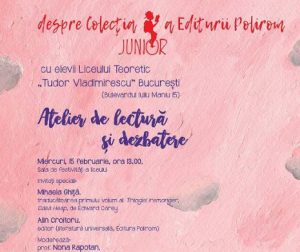 Cel mai nou proiect editorial adresat copiilor și adolescenților va fi lansat la București