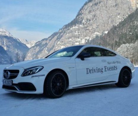 Cum învață clienții Mercedes-Benz și Bridgestone să „valseze” pe gheață FOTO