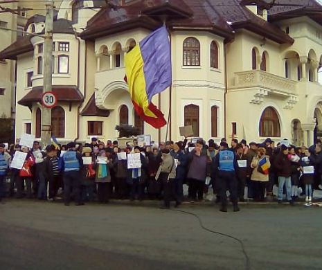 România  protestează chiar  și la minus cinci grade