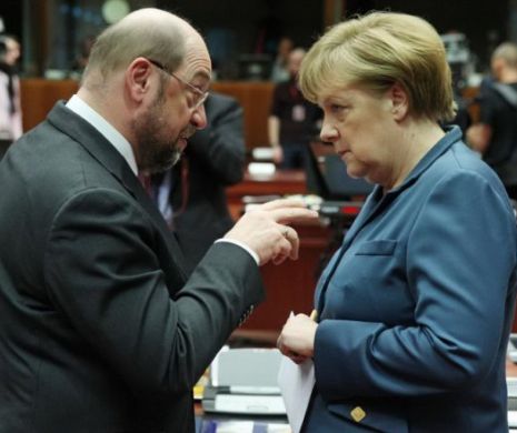 ȘOC în Germania: Merkel se CLATINĂ. La două săptămâni după ce și-a lansat CANDIDATURA, „Papa” Schulz o DEPĂȘEȘTE pe „Mutti”