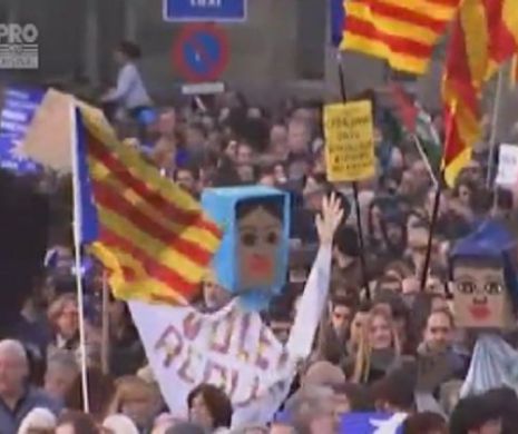 Spania  VREA imigranţi! 160 de mii de oameni au  manifestat în Barcelona pentru a cere autoritatilor SĂ-I PRIMEASCĂ