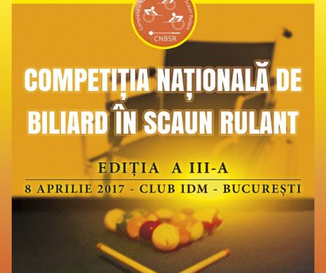 Cpompetiția Națională de Biliard în Scaun Rulant a ajuns la ediția a 3-a