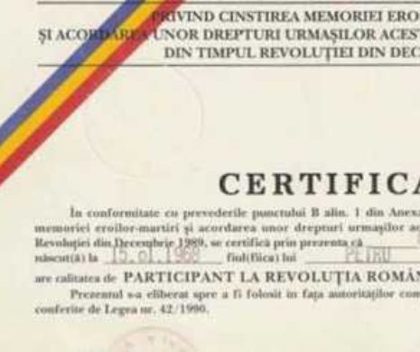 EXCLUSIV!Secretarul de stat, Adrian Sanda, falsifica certificatele de revoluționar folosind hârtie îngălbenită