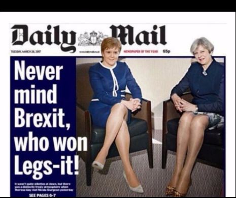 Tabloidul The Daily Mail, catalogat ca fiind sexist după un articol cu Theresa May și Nicola Sturgeon
