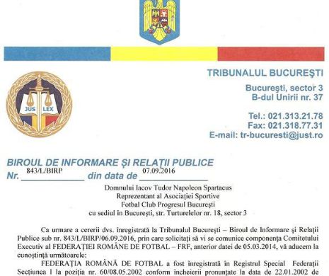 BOMBĂ. „Din cauza unor vicii de procedură și a incompetenței unor angajați, Federația Română de Fotbal funcționează într-o profundă și ciudată ilegalitate”