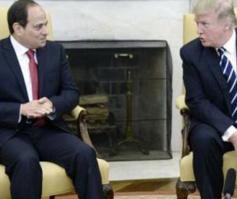 Declaraţii de "dragoste" între  "faraonul" egiptean Abd al-Fattah al-Sisi şi Donald Trump