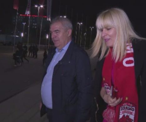Elena Udrea, cu fularul lui Dinamo de gat. De ce va place echipa Dinamo? Raspunsul e genial :)) VIDEO