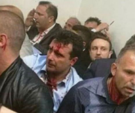 Violențe in Macedonia,un lider politic important a fost rănit