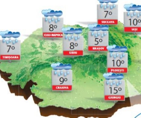 Vreme deosebit de rece, cu vânt și precipitații însemnate cantitativ în toate zonele țării | PROGNOZA METEO