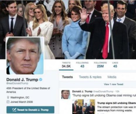 Despre MISTERUL contului de Twitter al lui Donald Trump CRESCUT cu 5 MILIOANE de urmăritori în DOAR TREI ZILE!