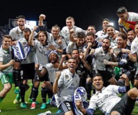 FOTBAL EUROPEAN. Real Madrid a devenit CAMPIOANA Spaniei. „Galacticii” au cucerit primul titlu după o pauză de cinci ani, la finalul meciului cu Malaga