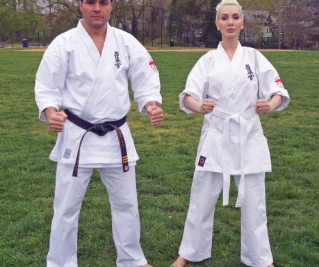 Multiplul campion la karate Nicolae Toma și scriitoarea Ioana Lee promovează sportul românesc în SUA