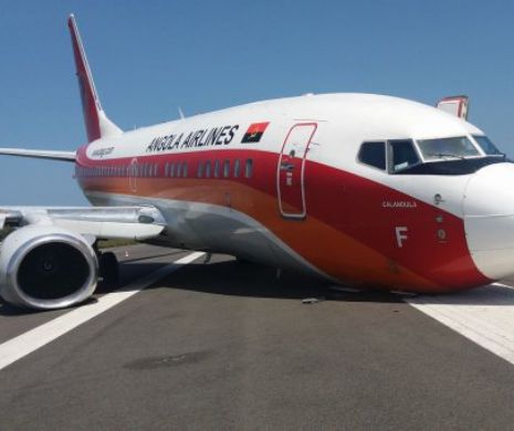 Trenul de aterizare al unui avion al companiei TAAG-Angola a cedat pe aeroportul din Soyo