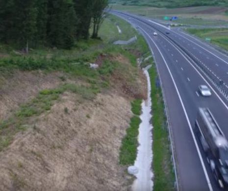 Autostrada surpată ar putea înghiți șoferi