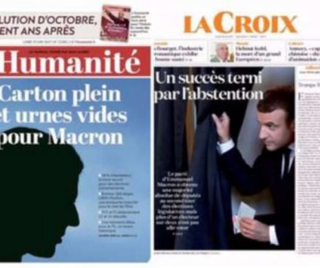 Ecouri din presa franceză: O victorie zdrobitoare a partidului prezidenţial, UMBRITĂ de absenteismul RECORD
