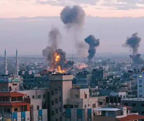 FÂŞIA GAZA: BOMBE israeliene contra RACHETE palestiniene