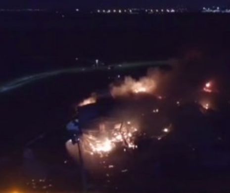 Incendiul de la Balotești, PARTEA NEȘTIUTĂ. Imagini în premieră cu INFERNUL DE 15 METRI