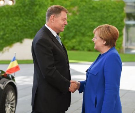 Iohannis i-a povestit Angelei Merkel despre vizita la Trump