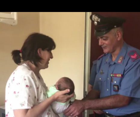 O româncă a născut ÎN STRADĂ ajutată de un CARABINIER