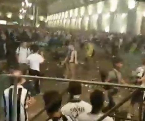 PANICĂ și TEROARE la Torino. Fanii lui Juventus s-au călcat în picioare, din cauza unei EXPLOZII. ZECI de răniți în Piața San Carlo
