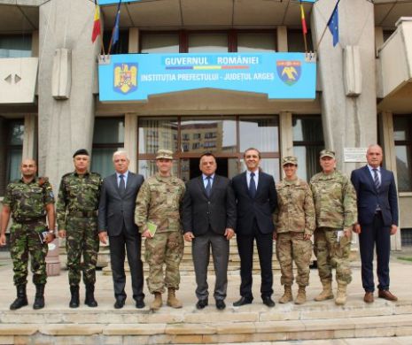 Armata SUA a verificat Prefectura Argeș în cadrul exercițiului militar Saber Guardian 2017