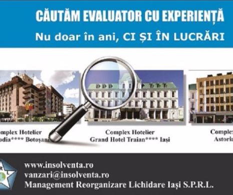 CĂUTĂM EVALUATOR CU EXPERIENȚĂ NU DOAR ÎN ANI, CI ȘI ÎN LUCRĂRI (P)