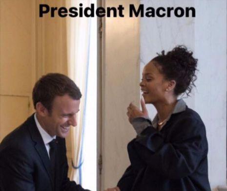 CE SUBIECT arzător a discutat Rihanna cu soții Macron