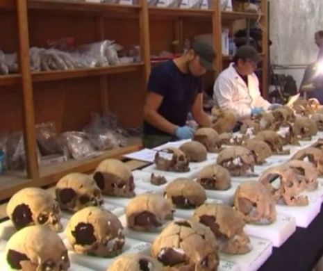 Descoperire arheologică TERIFIANTĂ în Mexic. Cercetării au rămas MUȚI de UIMIRE- Galerie cu MUNTELE de CRANII