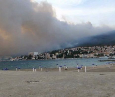 Incendii: Imagini terifiante surprinse în zonele de coastă din Croația și Muntenegru