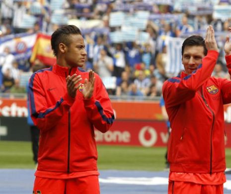 Neymar se simte complexat de Messi