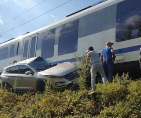 Accident de tren la Bistrița. Victimele au scăpat ca prin minune