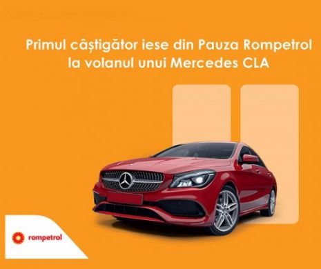 Rompetrol a oferit Mercedesul CLA primului mare câștigător al promoției de vară (P)
