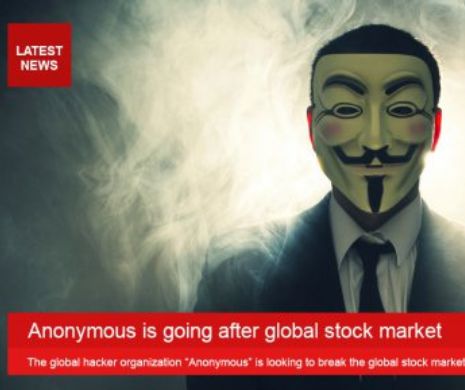 Anonymous INTRĂ  pe piața mondială de acțiuni. Promite să-i facă pe toți bogați