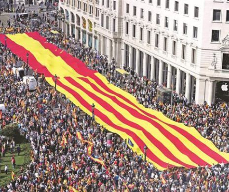 Catalonii sărbătoresc Ziua Națională, cu proteste pentru INDEPENDENȚĂ
