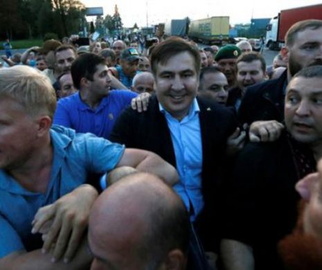 UCRAINA. Fostul președinte georgian Mihail Saakașvili a intrat CU FORȚA în țară. Ce spun autoritățile de la KIEV