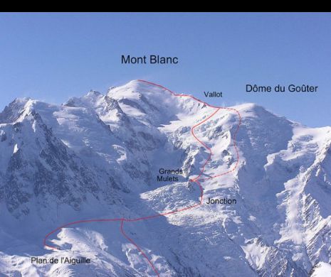 Un alpinist român a murit pe Mont Blanc, după o cădere de 600 de metri