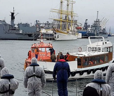 Alertă pe mare. Navă cu 60 de migranți adusă în portul Constanța